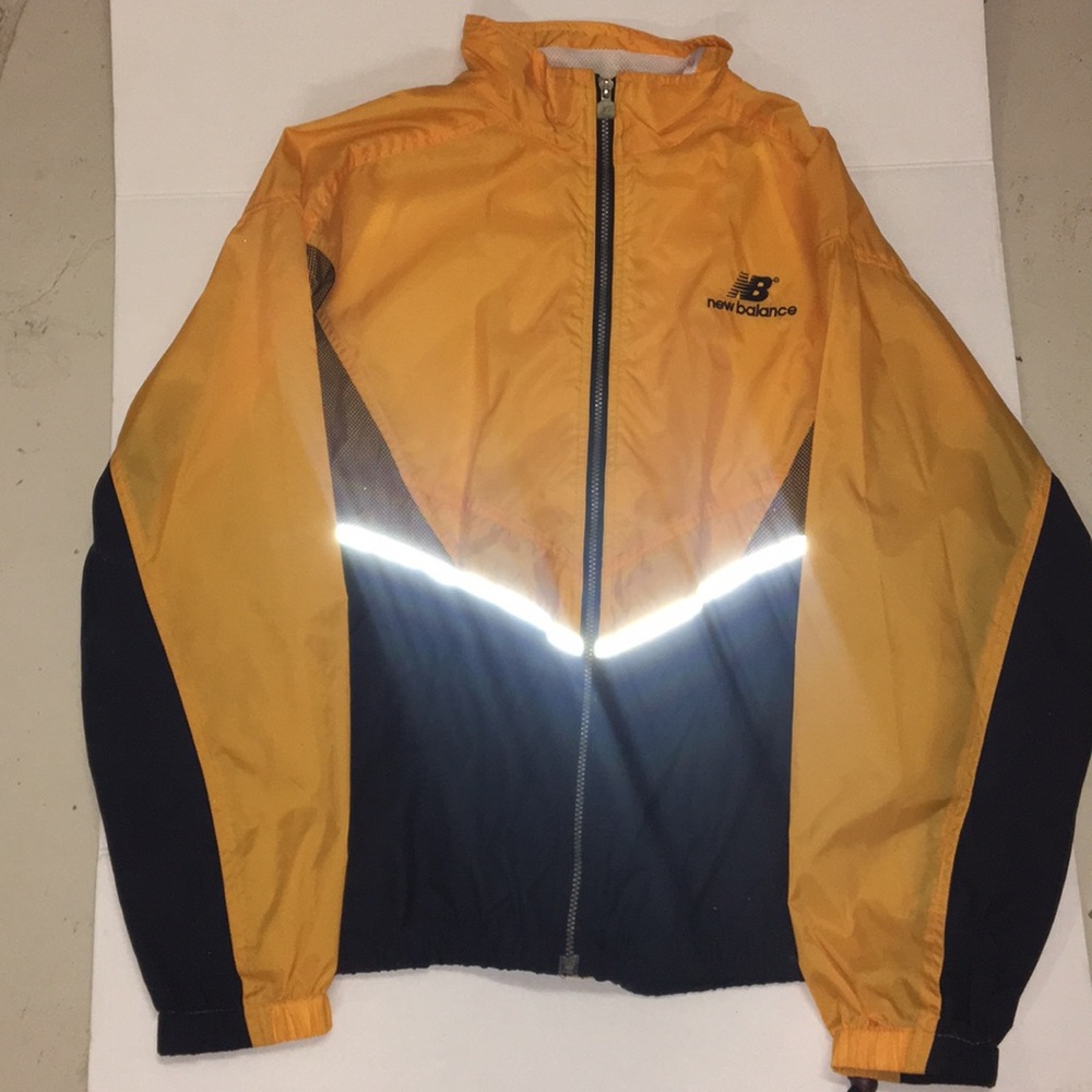 New balance yellow and blue windbreaker
